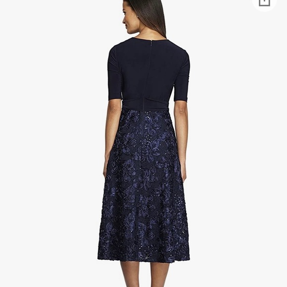Alex Evenings Dresses Alex Evenings Mixed Media Midi Dress Poshmark